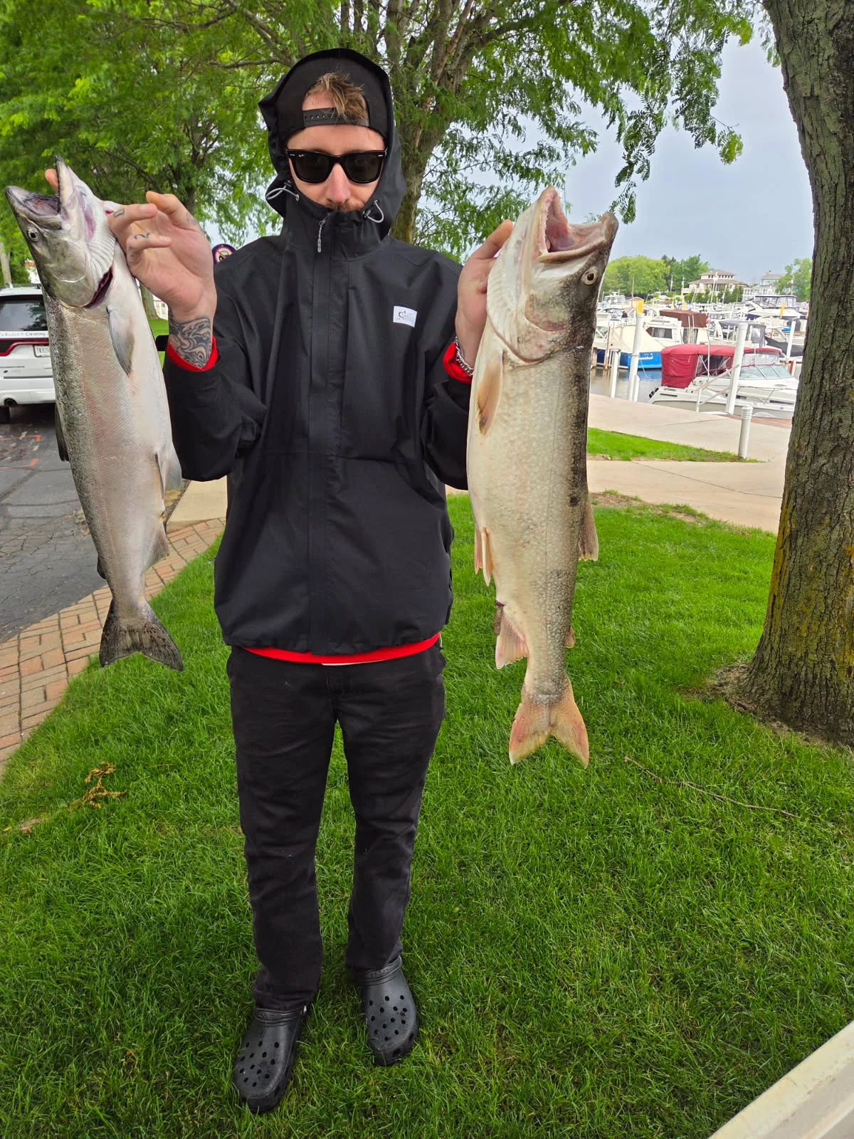 Fishing in New Buffalo, Michigan