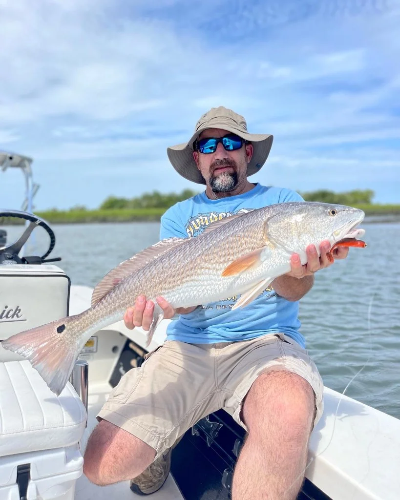 Redfish fishing in Wrightsville Beach, North Carolina, USA