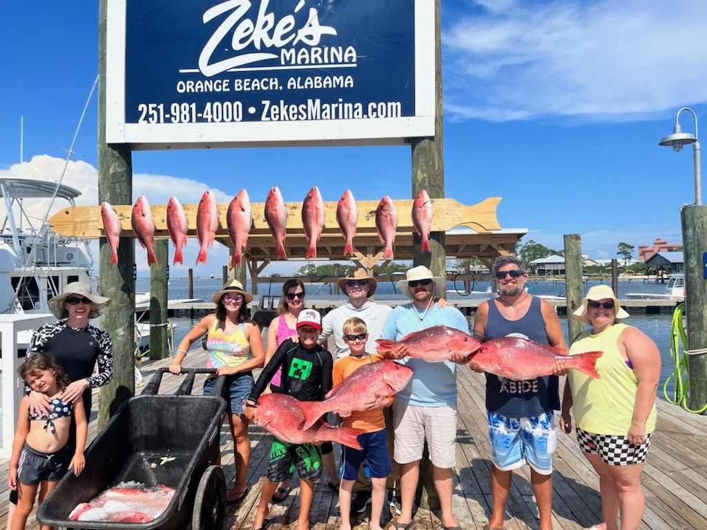 Red Snapper fishing in Orange Beach, Alabama