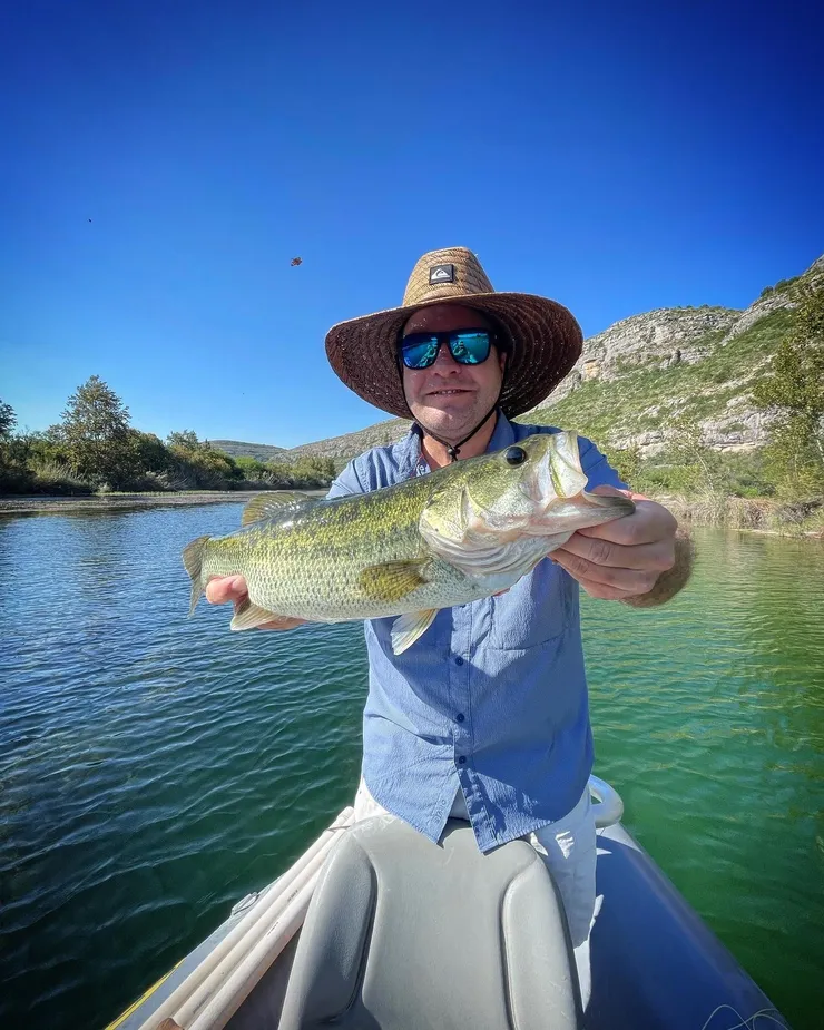 Largemouth Bass Fishing in New Braunfels, Texas