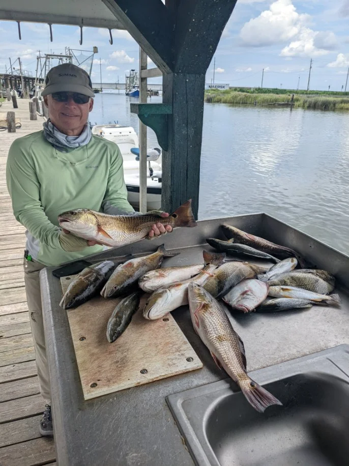 Redfish fishing in Sulphur, Louisiana