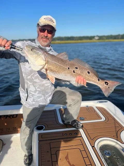 Flounder fishing in Little River, South Carolina