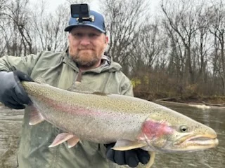 Fishing in Big Rapids, Michigan