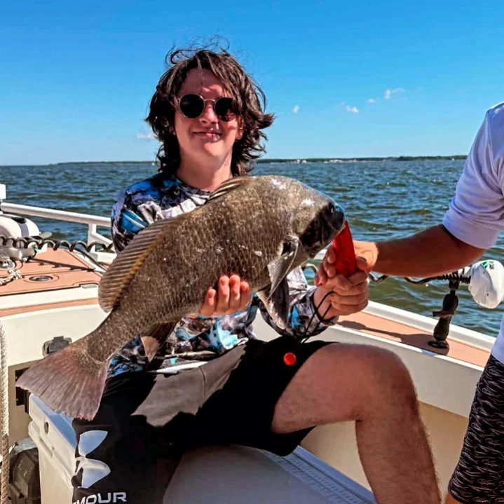 Fishing in Wanchese, North Carolina