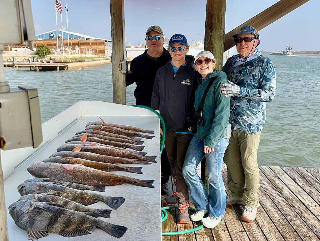 Fishing in Port O'Connor, Texas