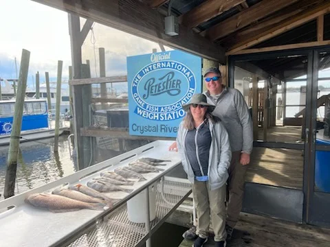 Redfish, Speckled Trout Fishing in Crystal River, Florida