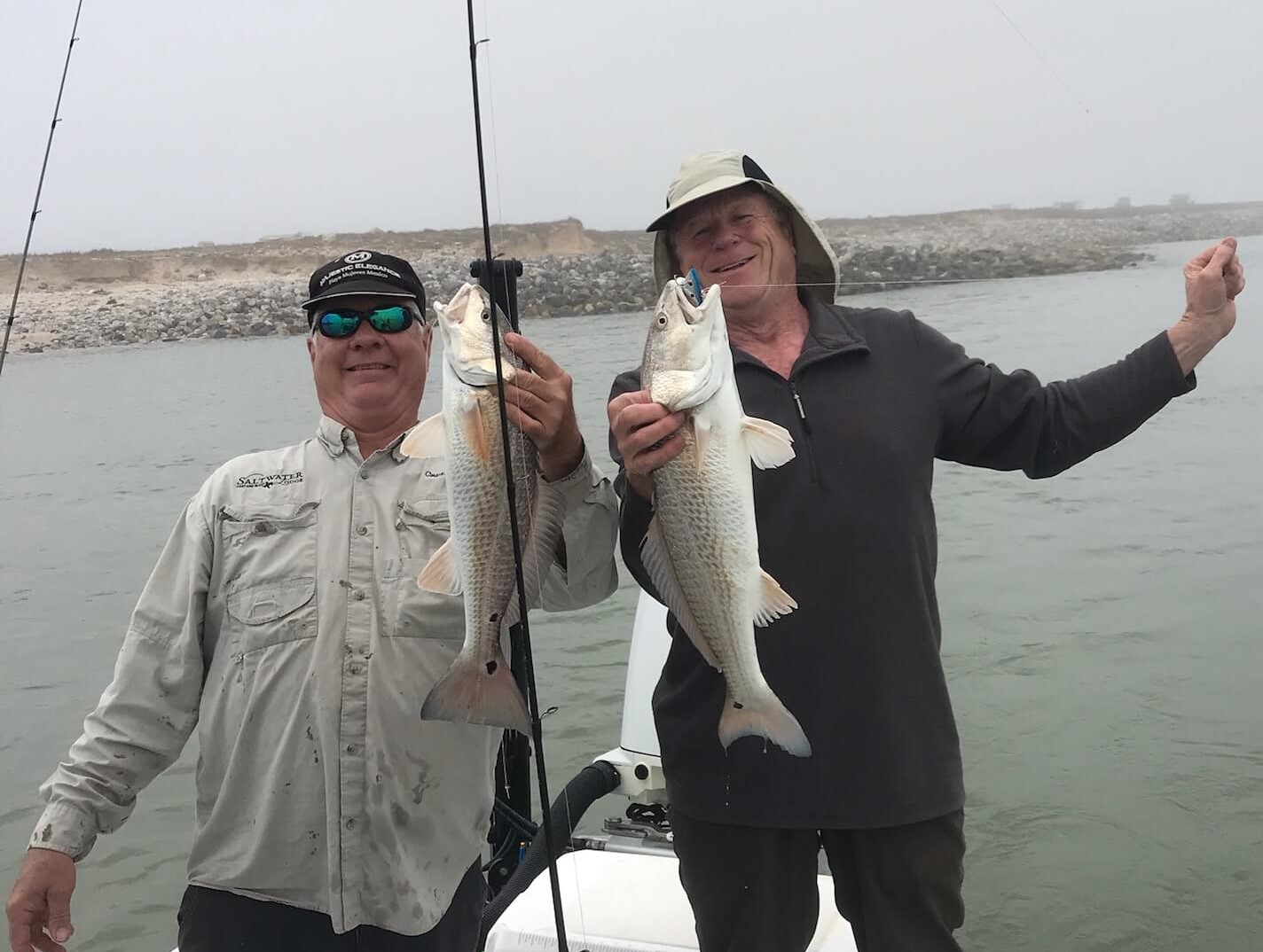 Redfish fishing in Port O'Connor, Texas