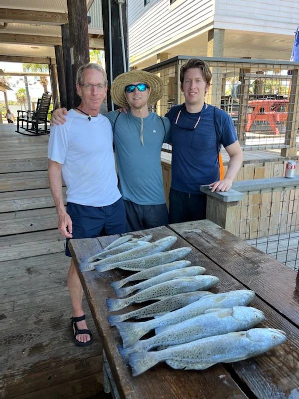 Speckled Trout / Spotted Seatrout fishing in Galveston, Texas