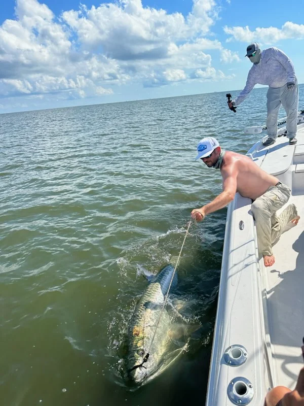 Tarpon Fishing in Galveston, Texas