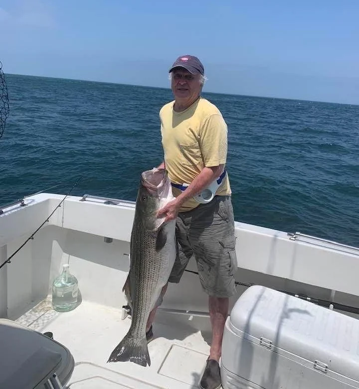 Striped Bass fishing in Montauk, New York