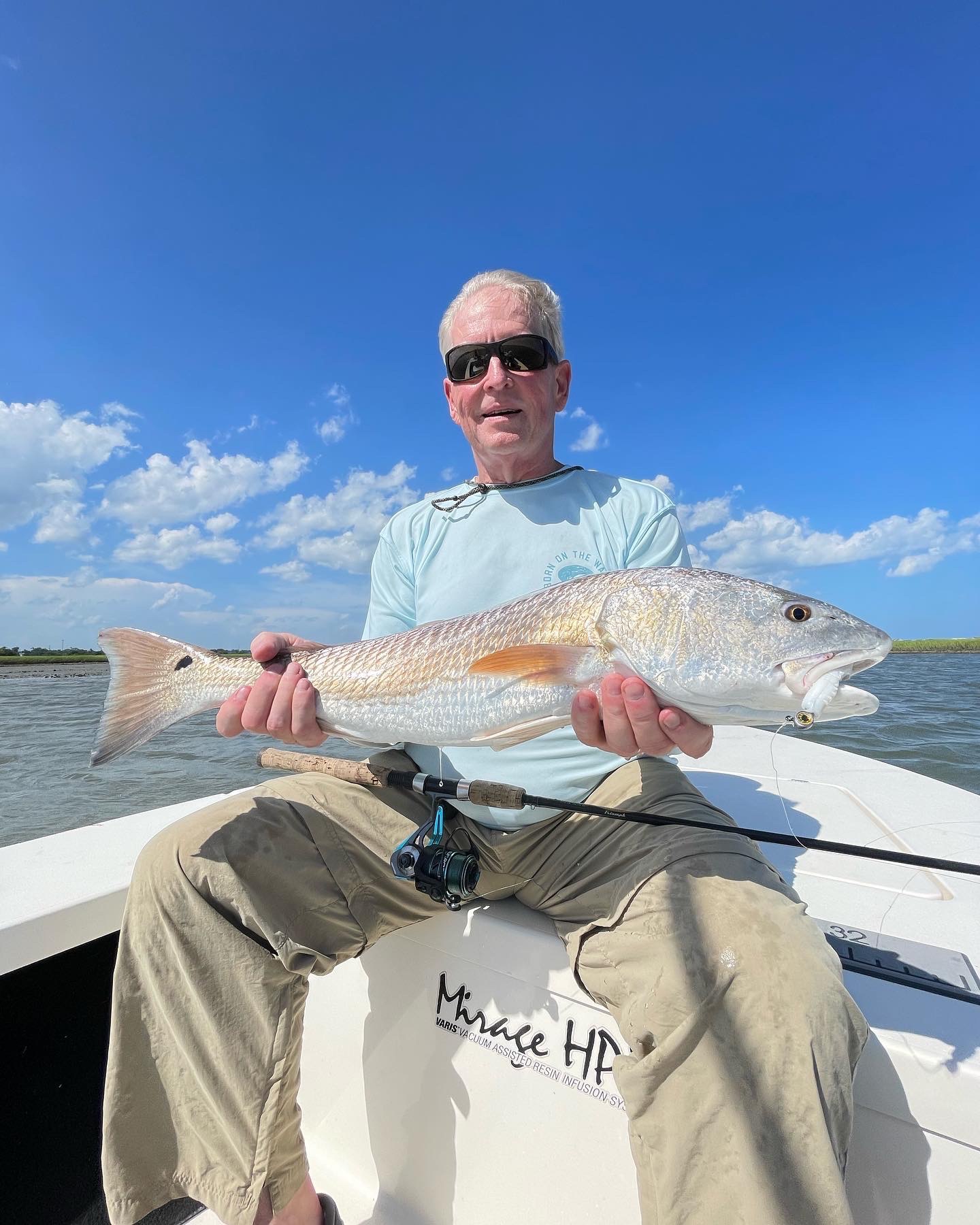 Redfish fishing in Wrightsville Beach, North Carolina, USA