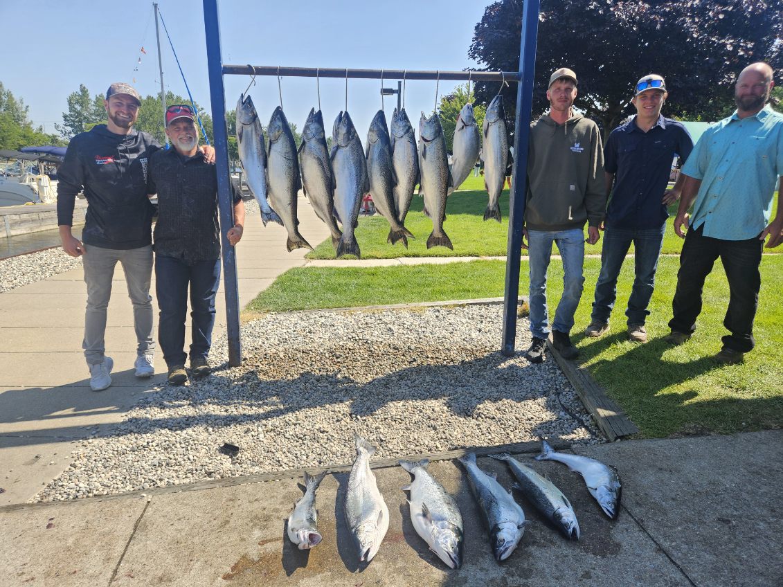 Chinook Salmon Fishing in Grand Haven, Michigan