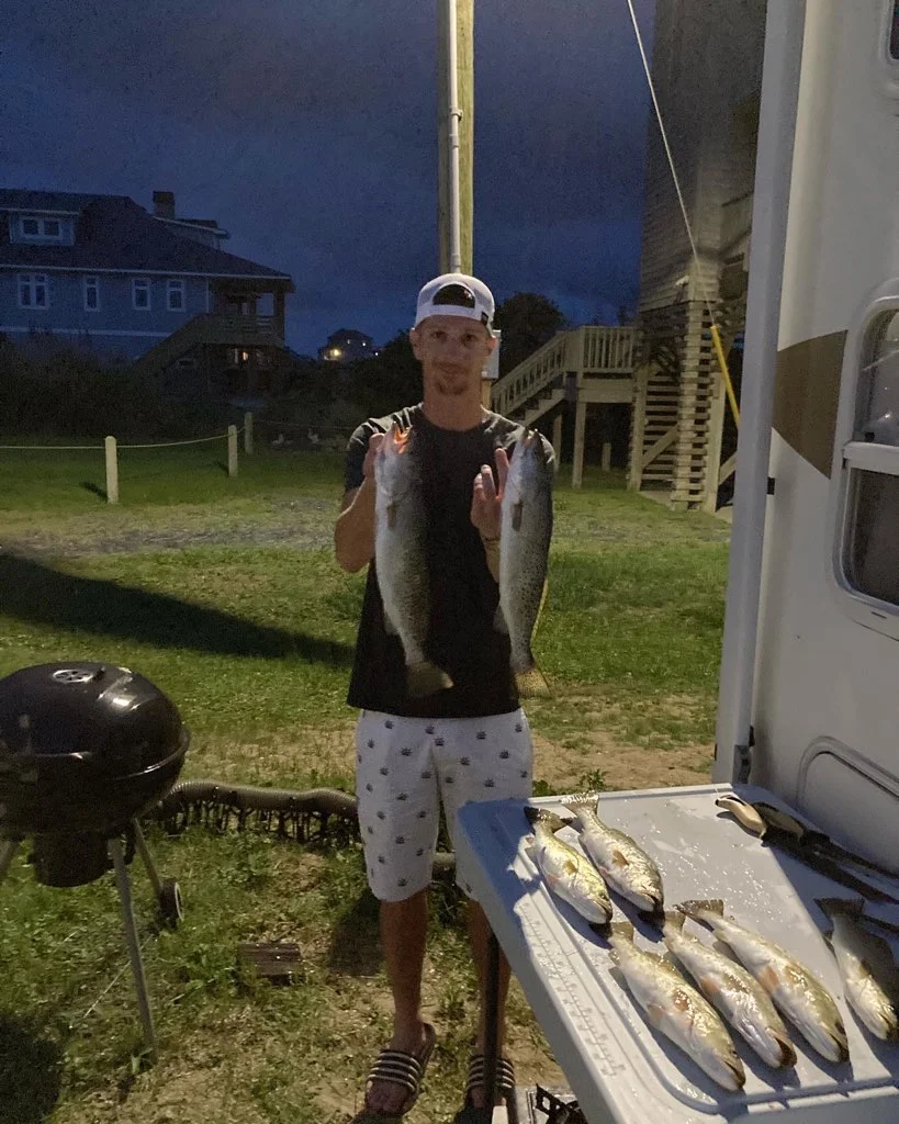 Speckled Trout / Spotted Seatrout fishing in Rodanthe, North Carolina