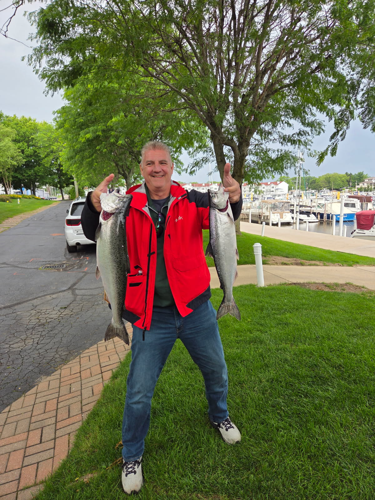 Fishing in New Buffalo, Michigan