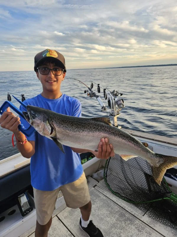 Fishing in Port Washington, Wisconsin