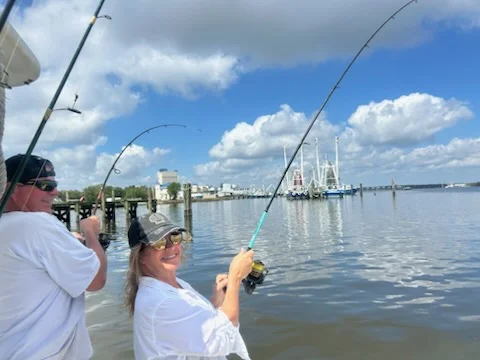 Fishing in D'Iberville, Mississippi