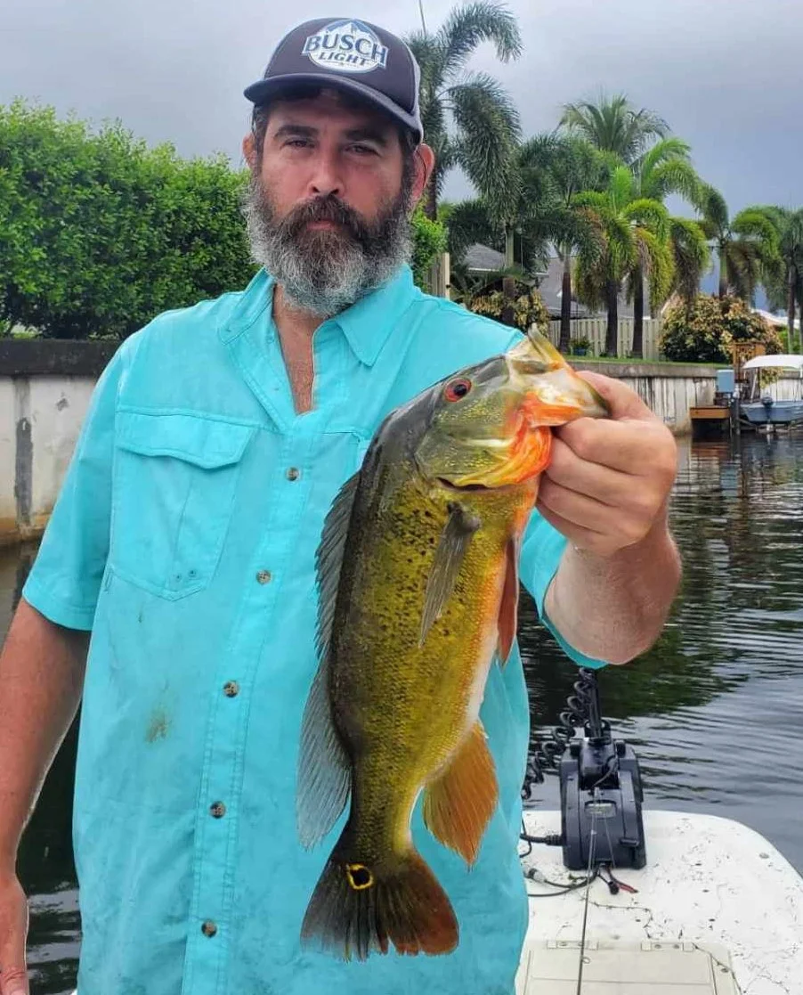 Peacock Bass fishing in Delray Beach, Florida