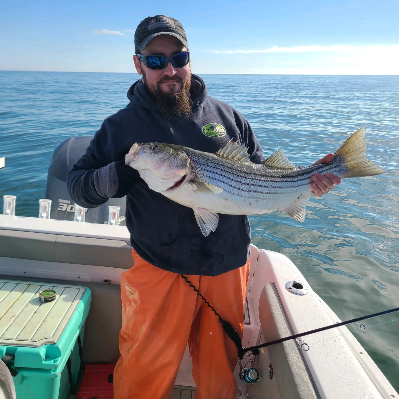 Hybrid Striped Bass Fishing in Stone Harbor, New Jersey
