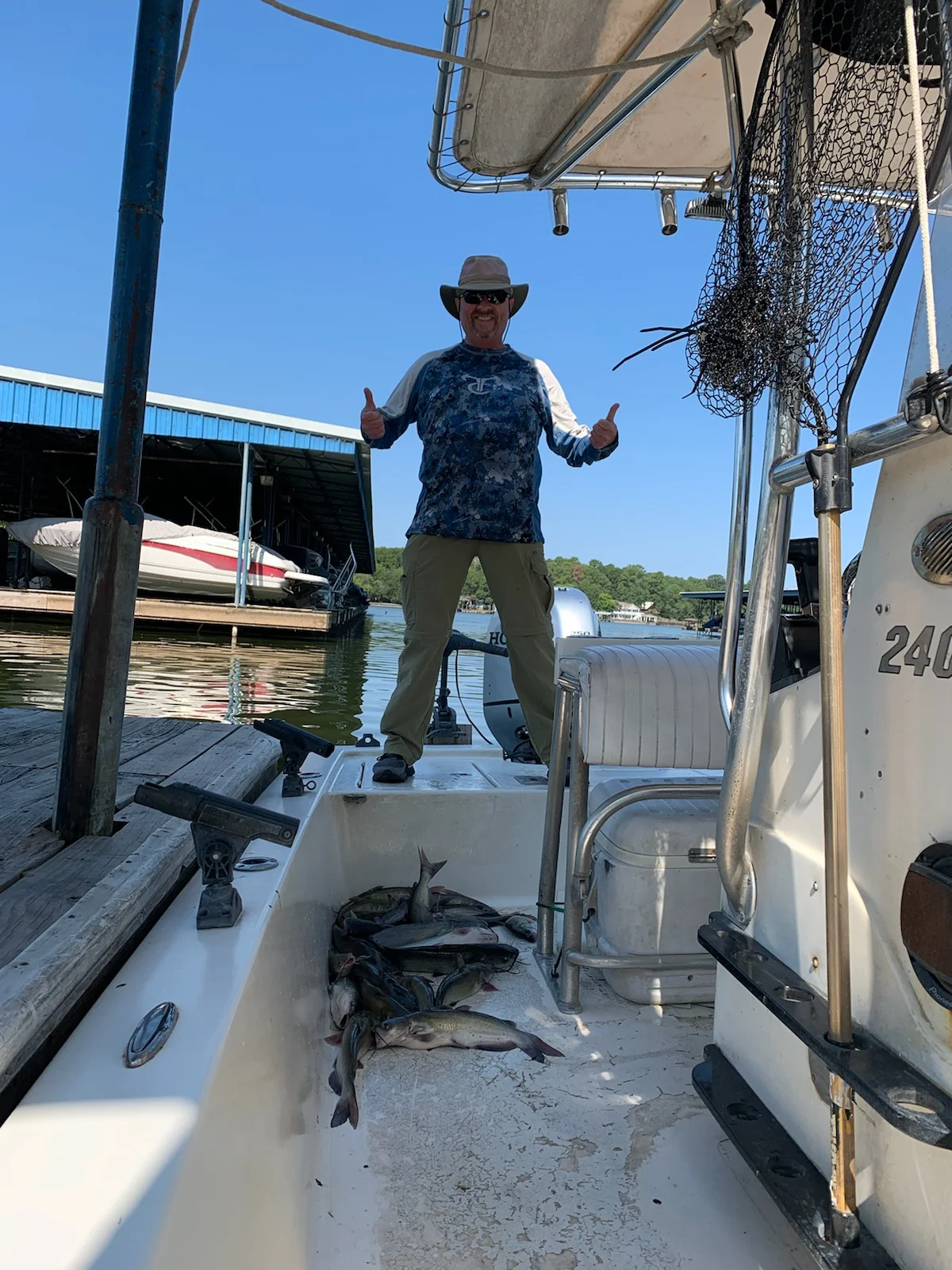 Blue Catfish, Crappie fishing in Willis, Texas