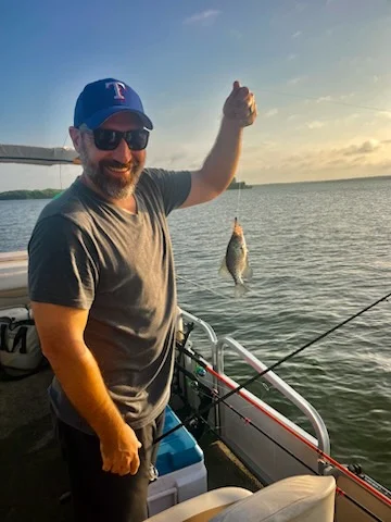 Fishing in Lake Fork, Texas