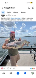 Fishing in Sardis, Mississippi