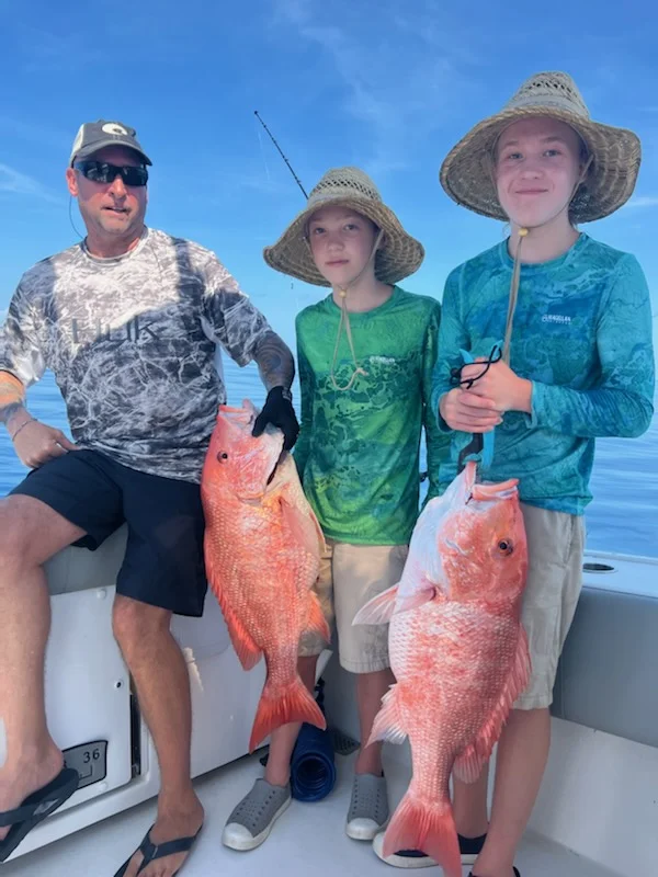 Red Snapper fishing in Freeport, Texas