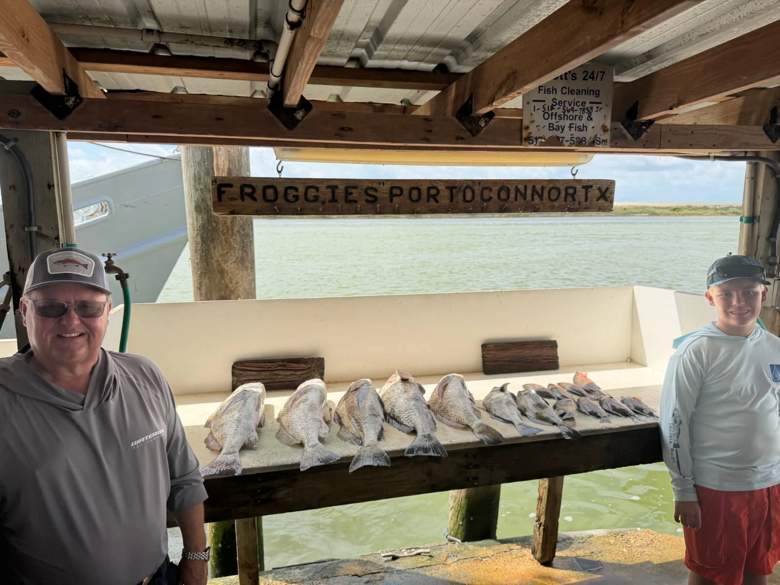 Fishing in Port O'Connor, Texas