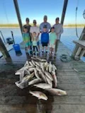 Black Drum, Redfish, Speckled Trout Fishing in Delacroix, Louisiana