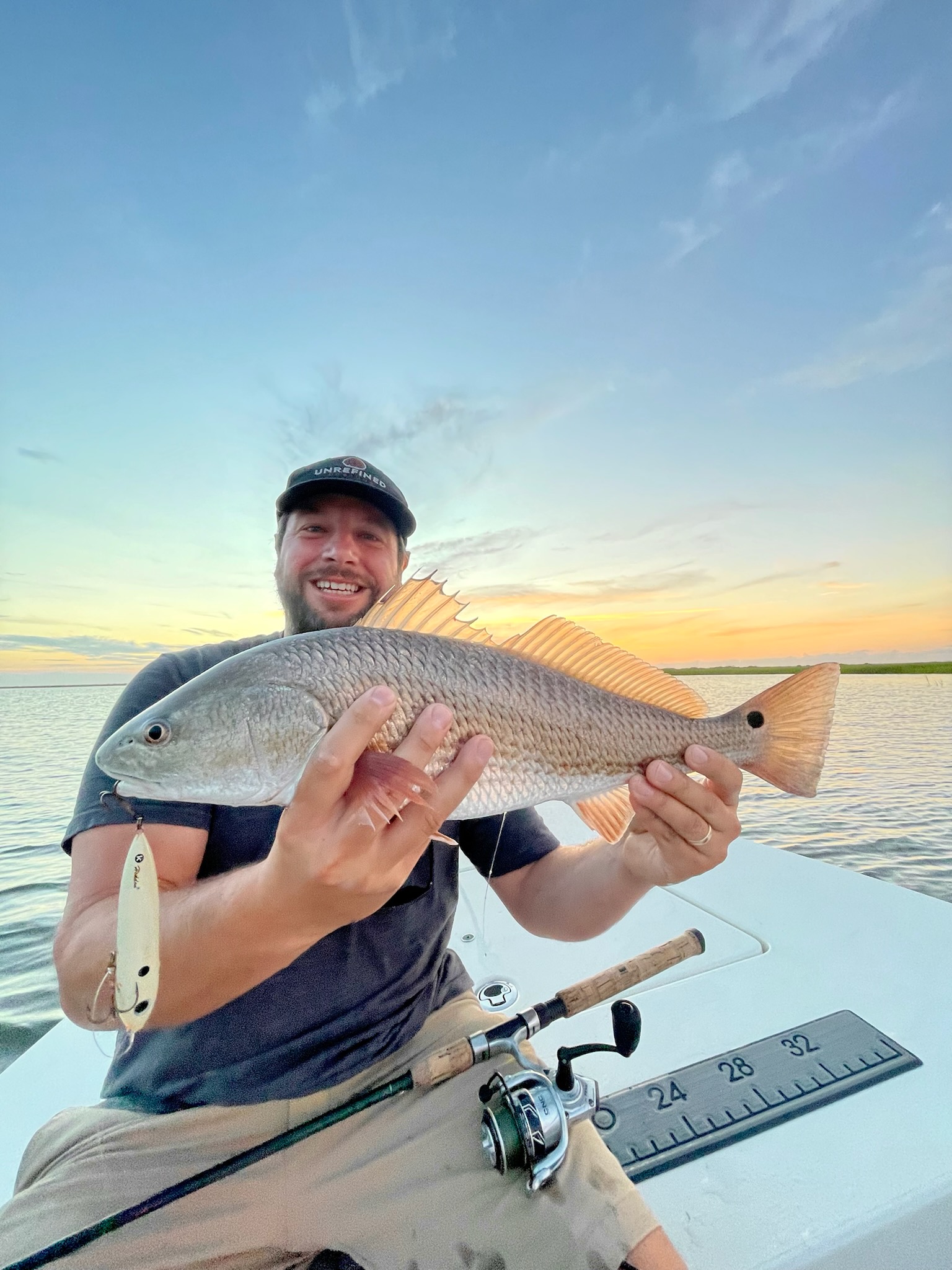 Redfish fishing in Wrightsville Beach, North Carolina, USA