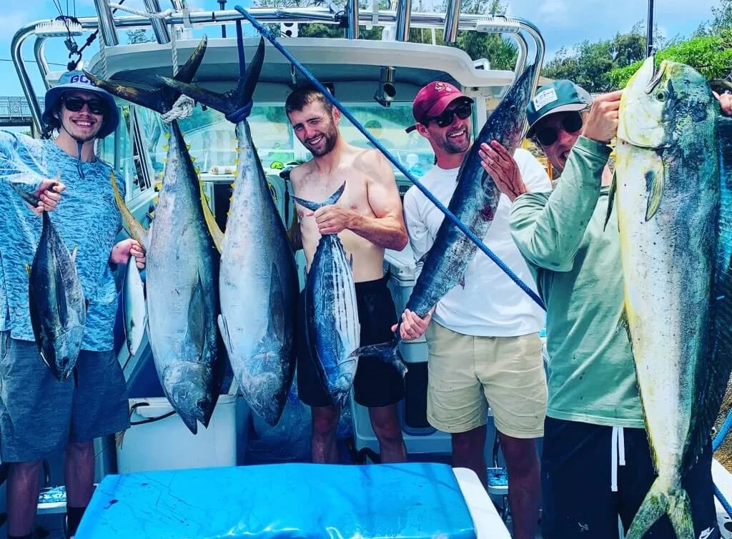 Albacore Tuna, Mahi Mahi / Dorado, Skipjack Tuna, Wahoo, Yellowfin Tuna fishing in Kapa'a, Hawaii