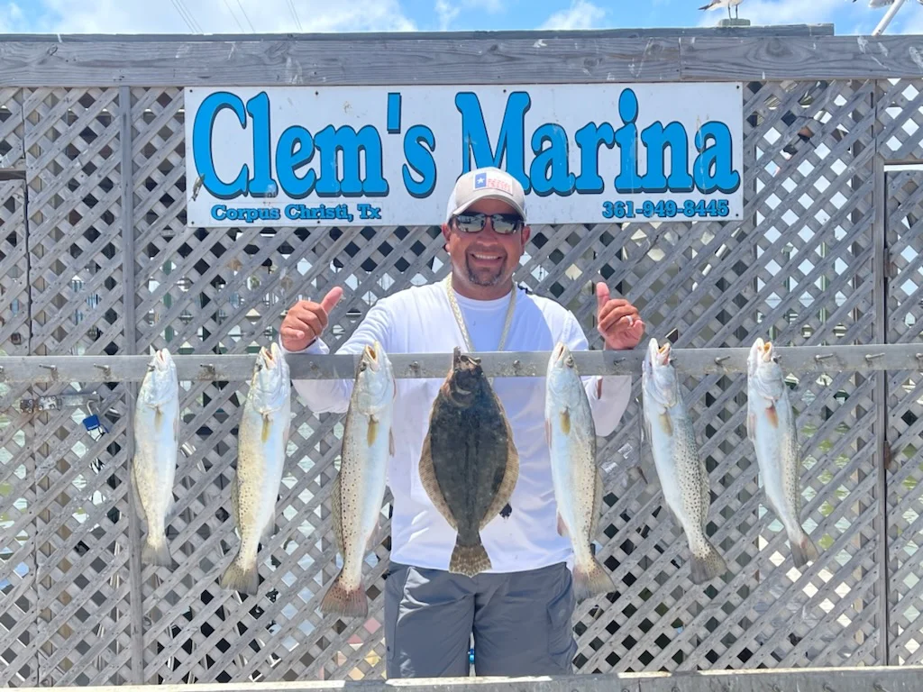 Flounder, Speckled Trout / Spotted Seatrout fishing in Corpus Christi, Texas