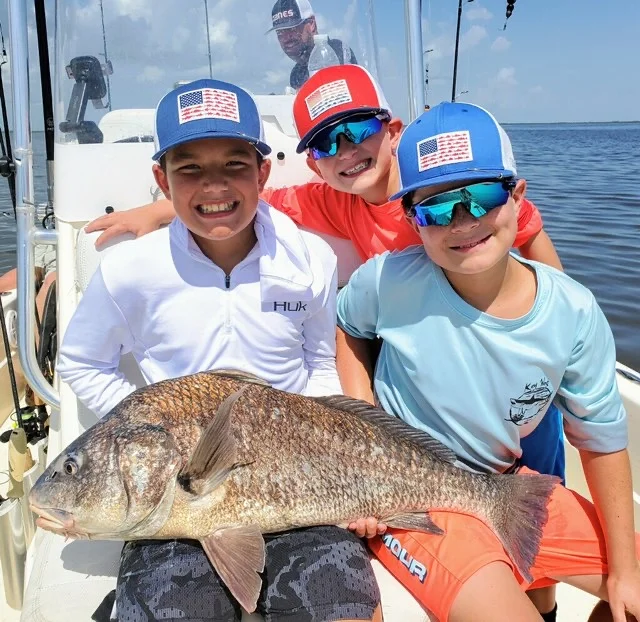 Black Drum fishing in Saint Bernard, Louisiana