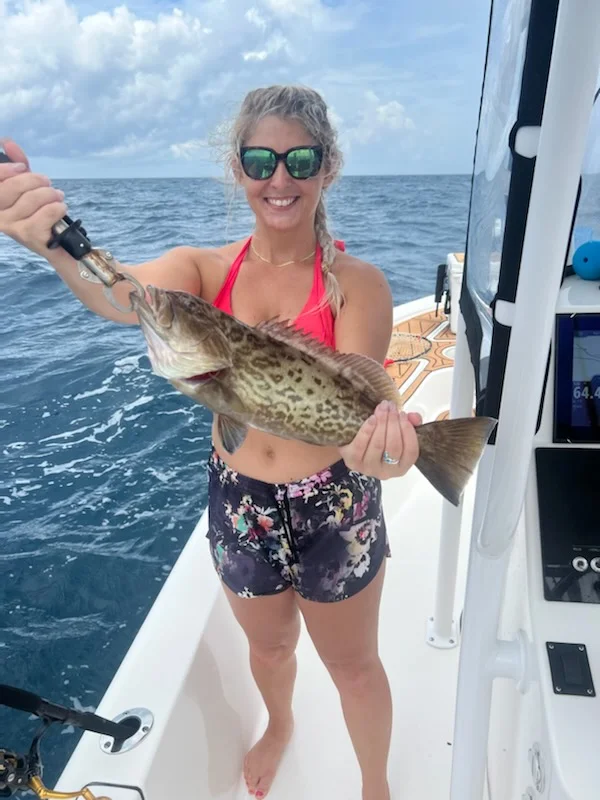 Flounder fishing in Little River, South Carolina