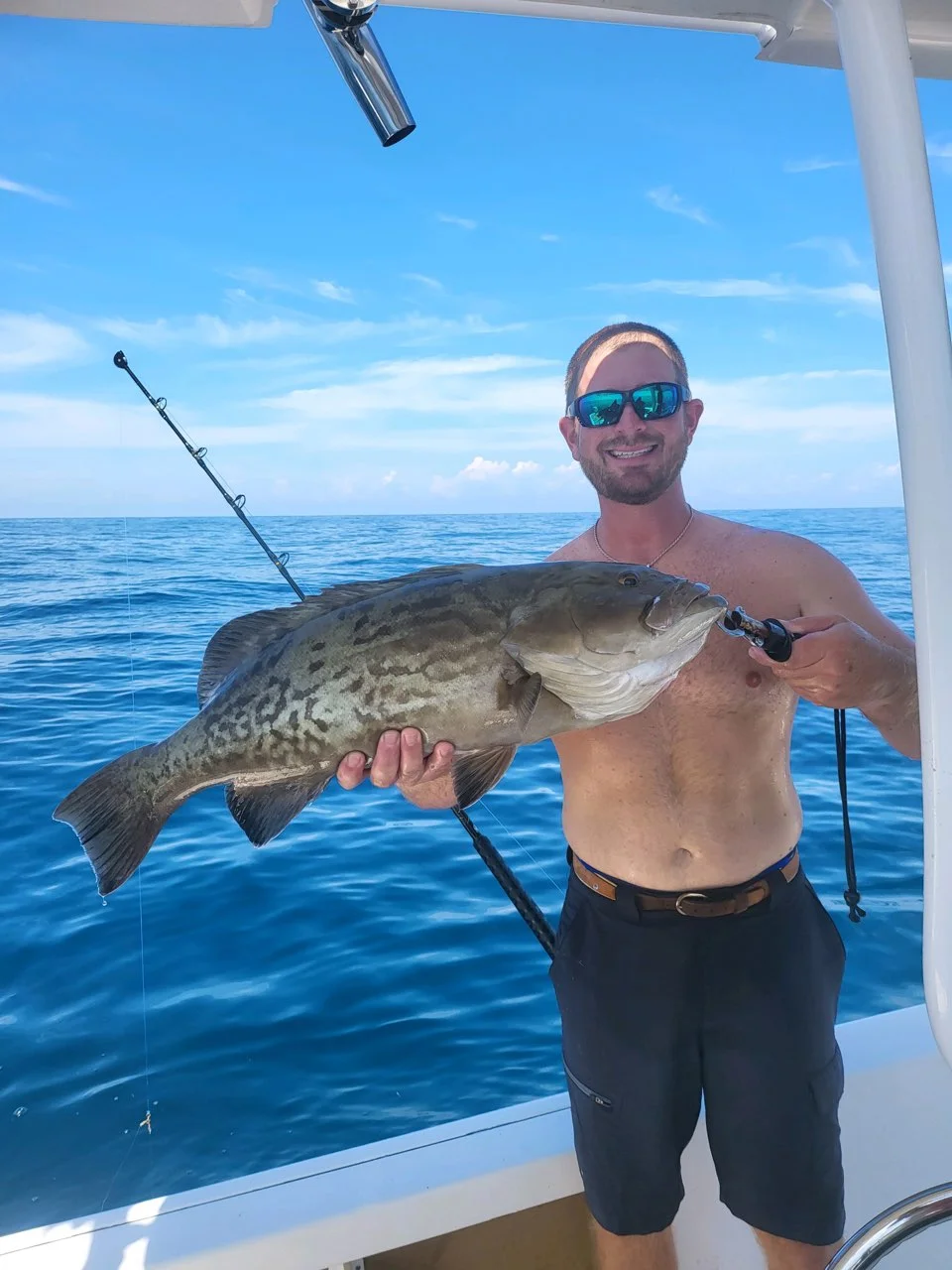 Flounder fishing in Little River, South Carolina