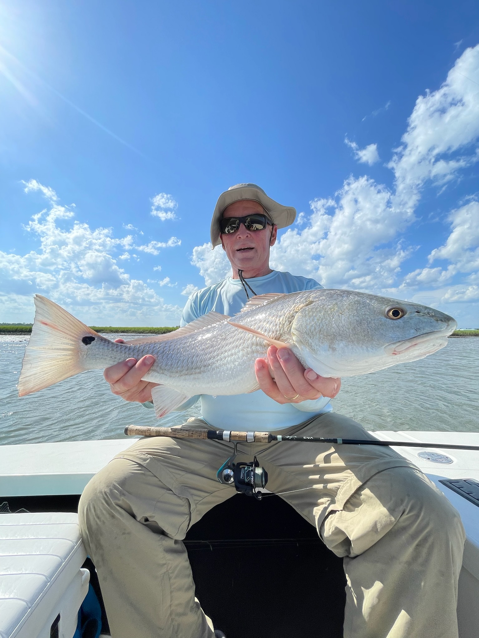 Redfish fishing in Wrightsville Beach, North Carolina, USA