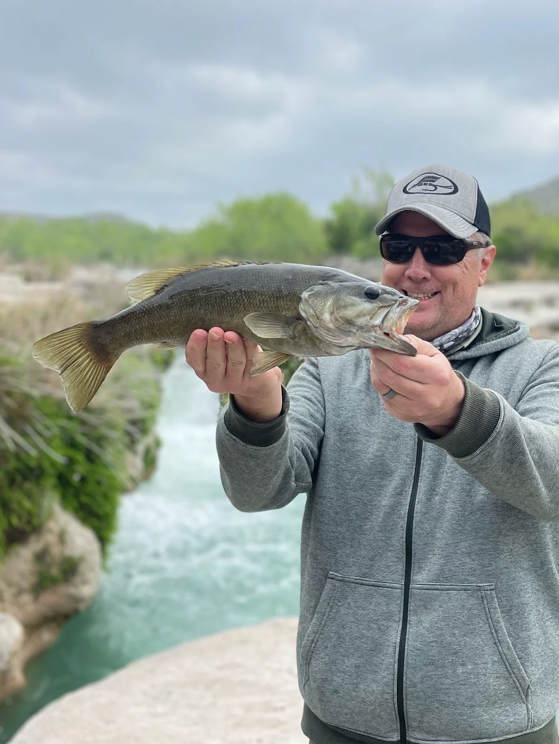 Largemouth Bass Fishing in New Braunfels, Texas