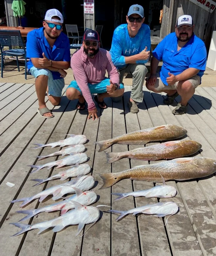 Hardhead Catfish, Redfish Fishing in Surfside Beach, Texas