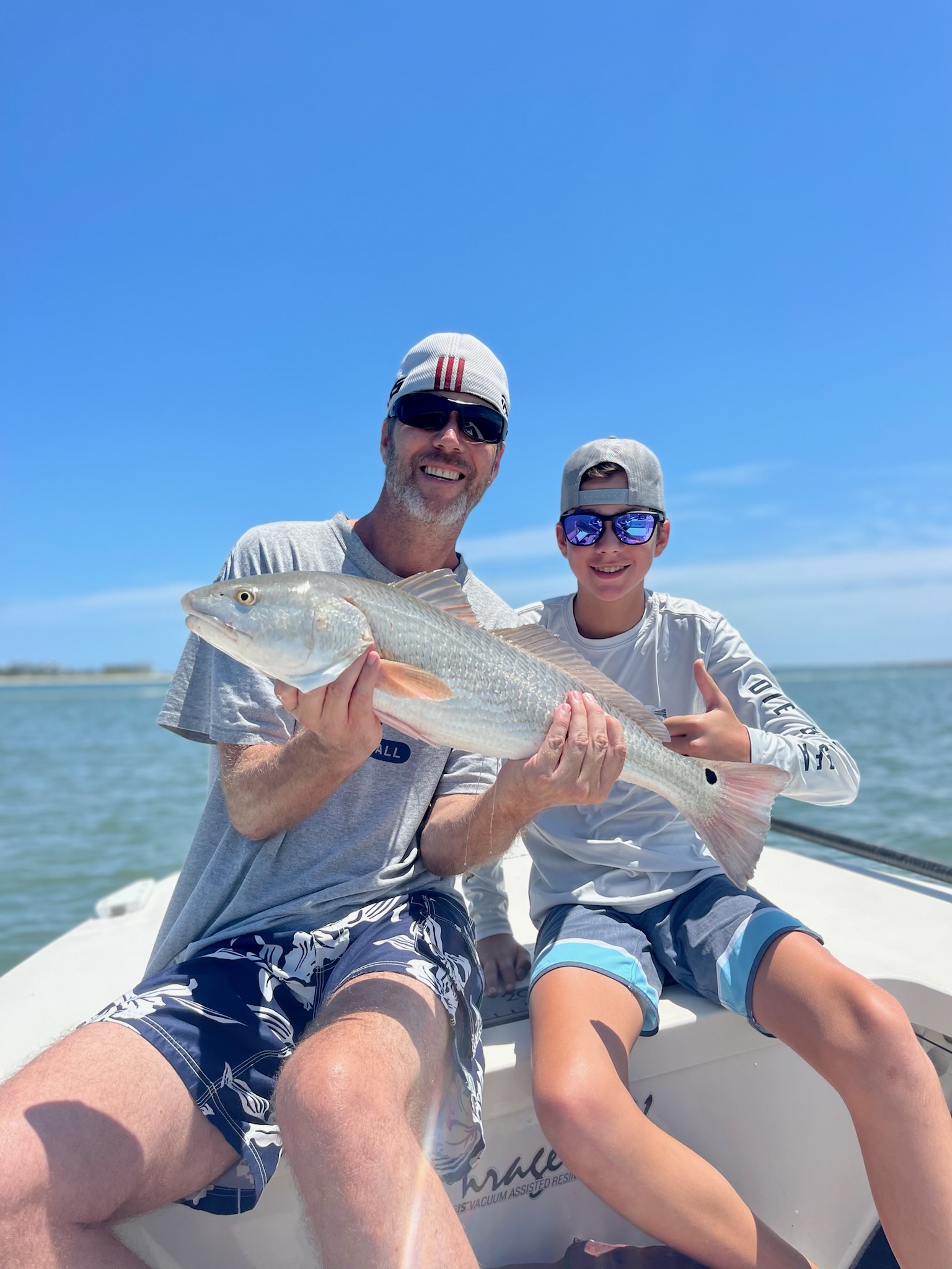 Redfish fishing in Wrightsville Beach, North Carolina, USA