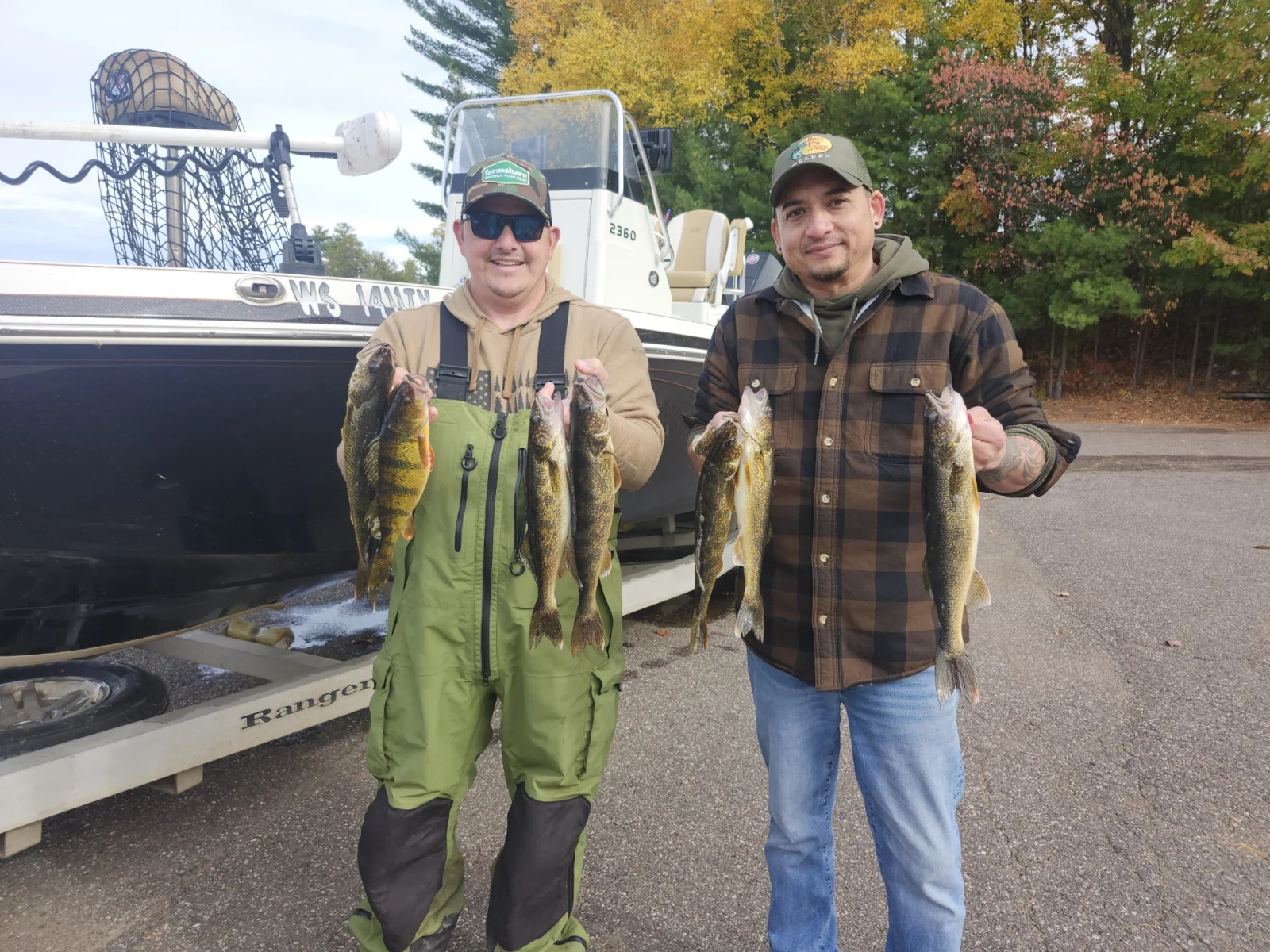 Perch, Walleye Fishing in Arbor Vitae, Wisconsin
