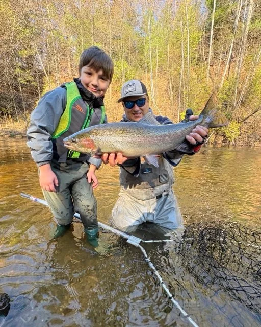 Fishing in Big Rapids, Michigan
