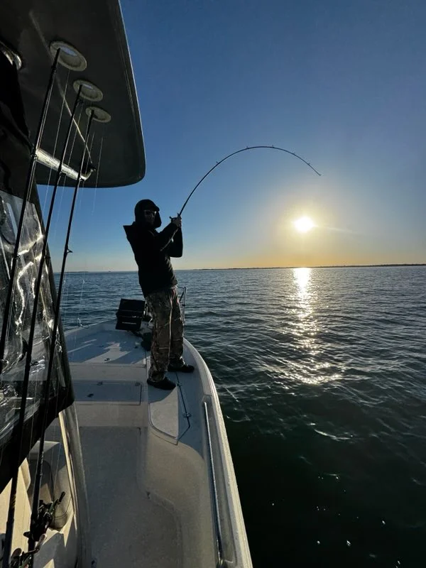 Fishing in Little Elm, Texas