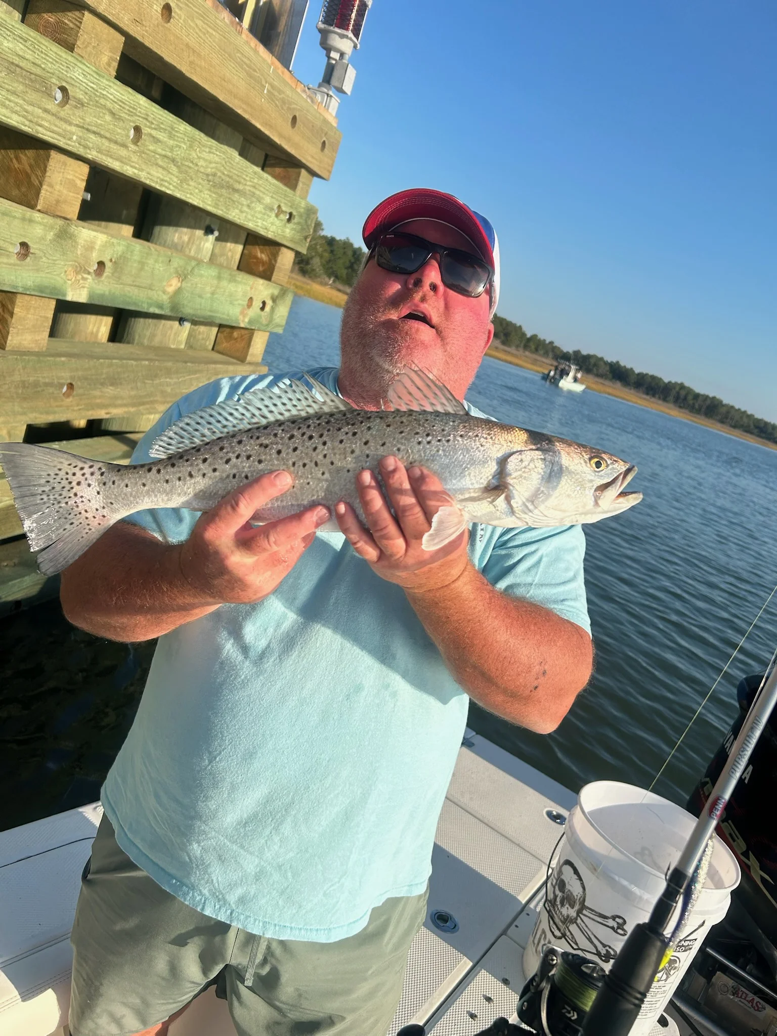 Fishing in Cedar Point, North Carolina
