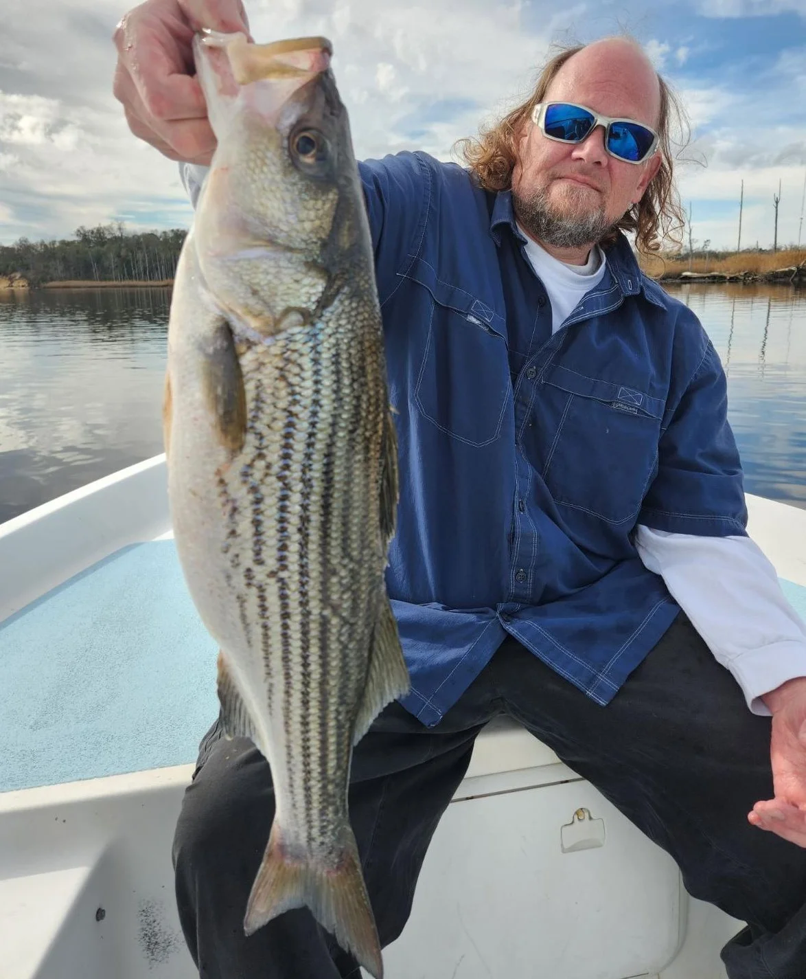 Striped Bass Fishing in Trails End Road, Wilmington, N, North Carolina