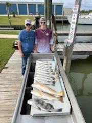 Black Drum, Redfish, Speckled Trout Fishing in Galveston, Texas