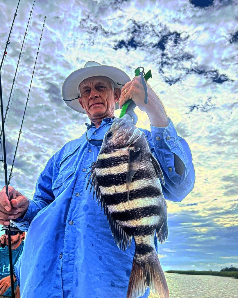 Sheepshead fishing in Johns Island, South Carolina