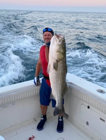 Striped Bass fishing in Montauk, New York