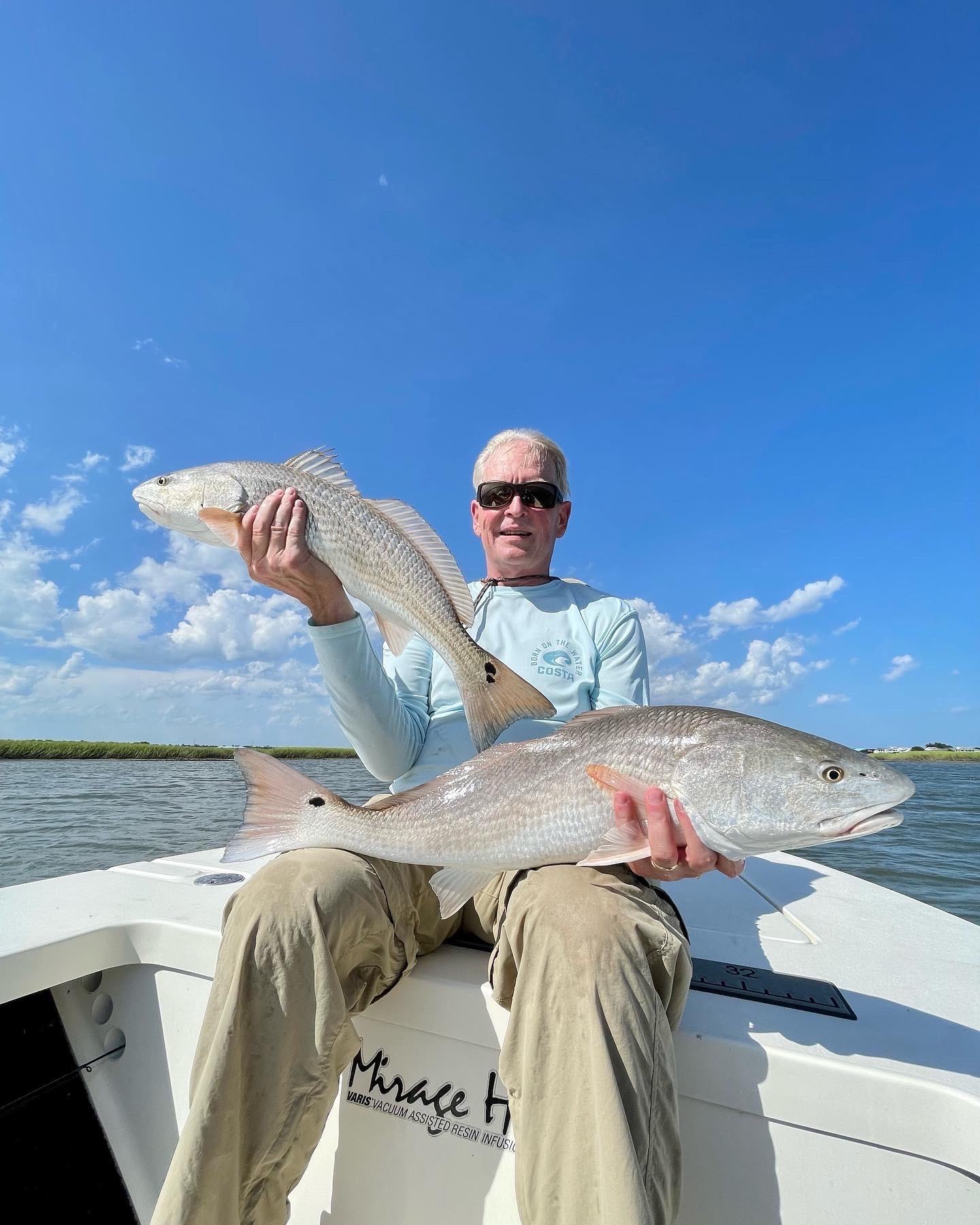 Redfish fishing in Wrightsville Beach, North Carolina, USA