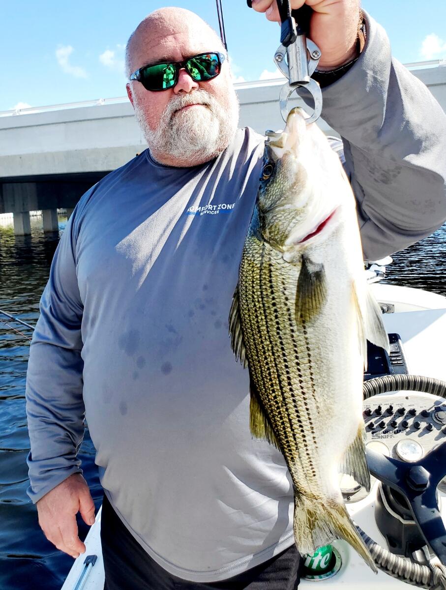 Striped Bass Fishing in Delray Beach, Florida