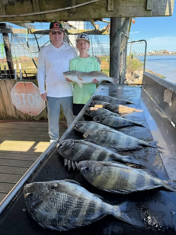 Fishing in Lake Jackson, Texas