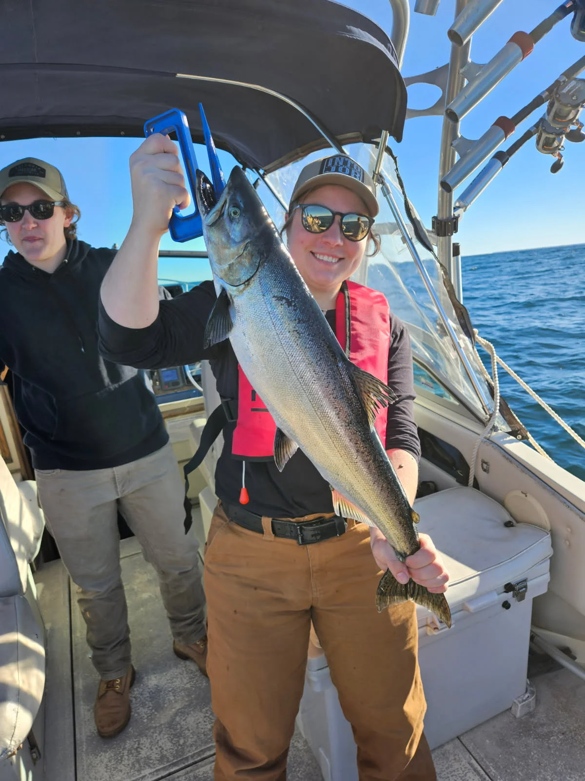 Fishing in Port Washington, Wisconsin